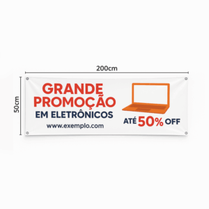 Faixas Personalizadas em Lona